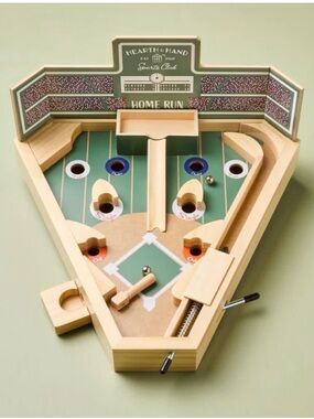 Hearth & Hand Home Run Wooden Tabletop Baseball Game - Green/Natural